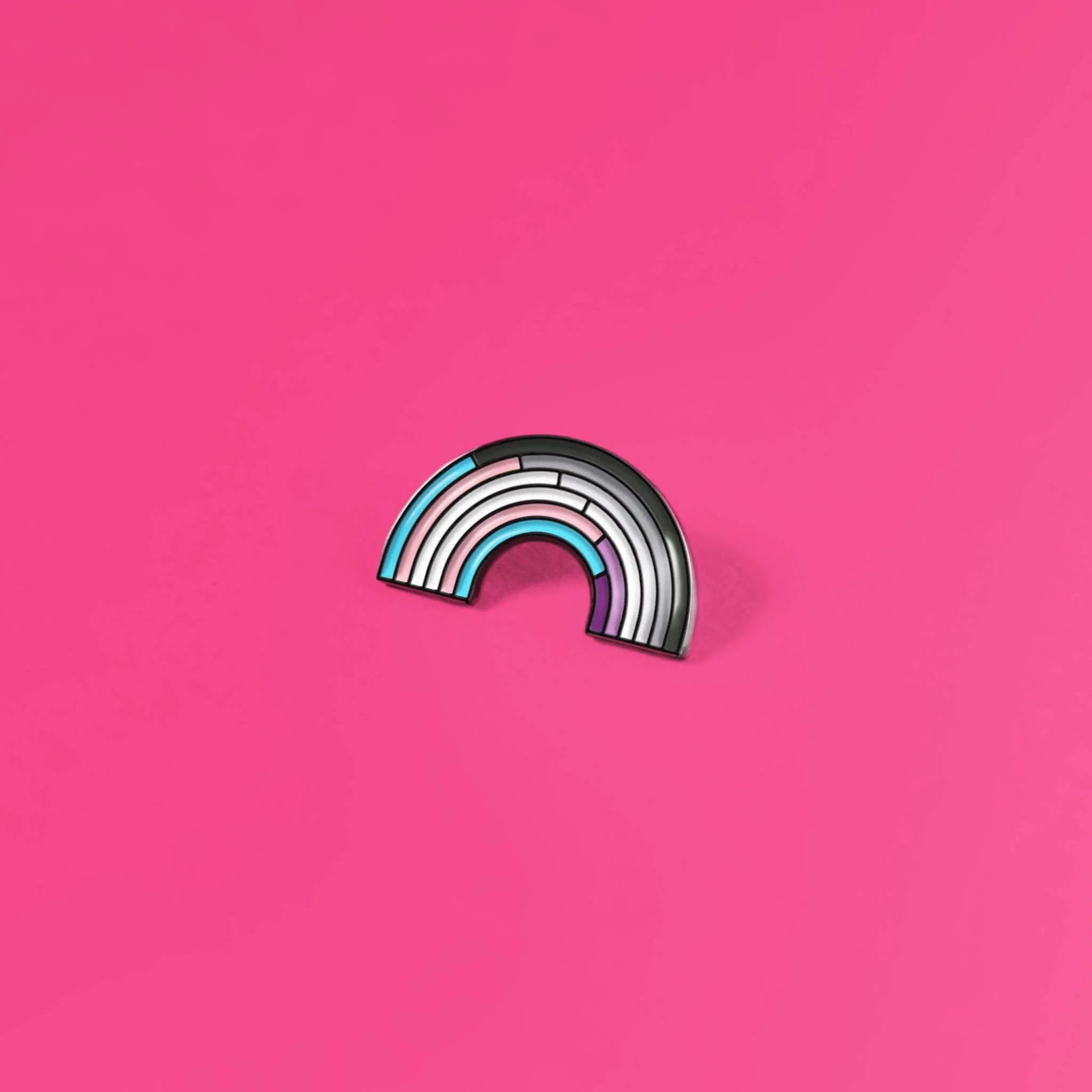 The Pin Prick - The Trans/Rainbow Enamel Pin - Image 7